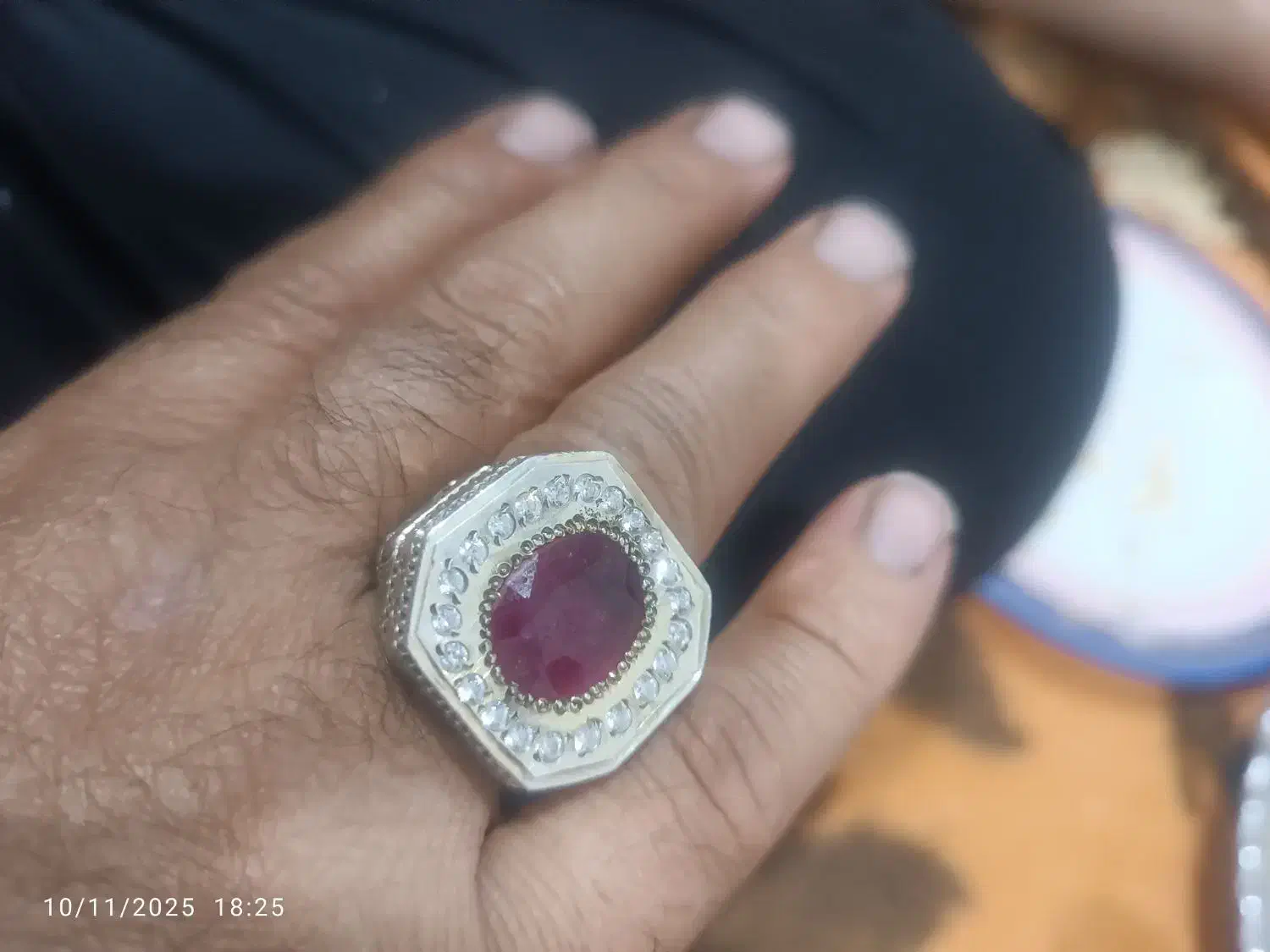 انگشتر نقره یاقوت سرخ افریقایی|جواهرات|دوگنبدان, |دیوار