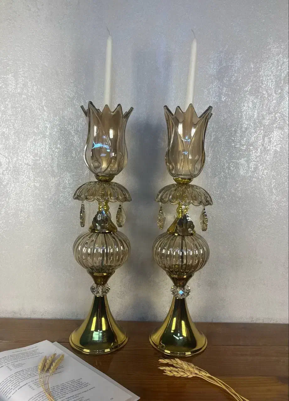 شمعدان لاله جفتی|صنایع دستی و سایر لوازم تزئینی|هشتگرد, شهرک ولیعصر (مصلی)|دیوار