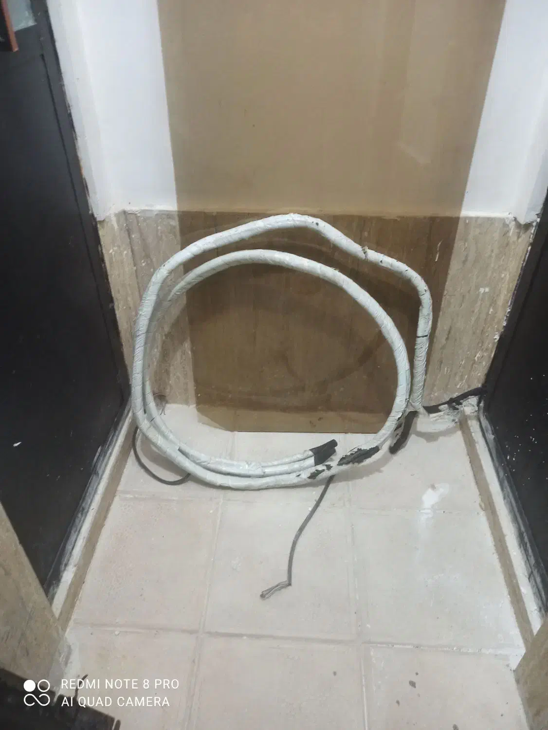 لوله مسی کولر گازی با کابل و گاز تک شعله آک|کولر گازی و فن‌کوئل|مشهد, حضرت حجت|دیوار