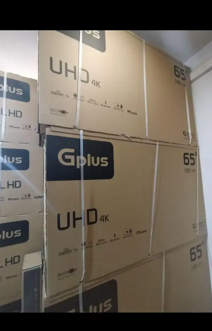 تلویزیون جی پلاس ۶۵اینج هوشمند|تلویزیون و پروژکتور|رشت, گلباغ نماز|دیوار