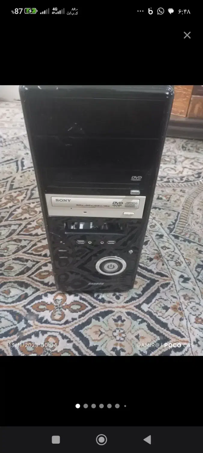 کیس گیمینگ با کلی بازی معاوضه با ظبت خانگی|رایانه رومیزی|محمدشهر, محمدشهر|دیوار