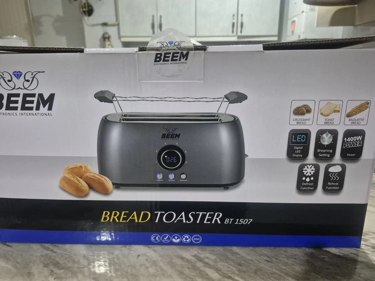 توستر کاملا نو|اجاق گاز و لوازم برقی پخت‌وپز|کرمان, |دیوار