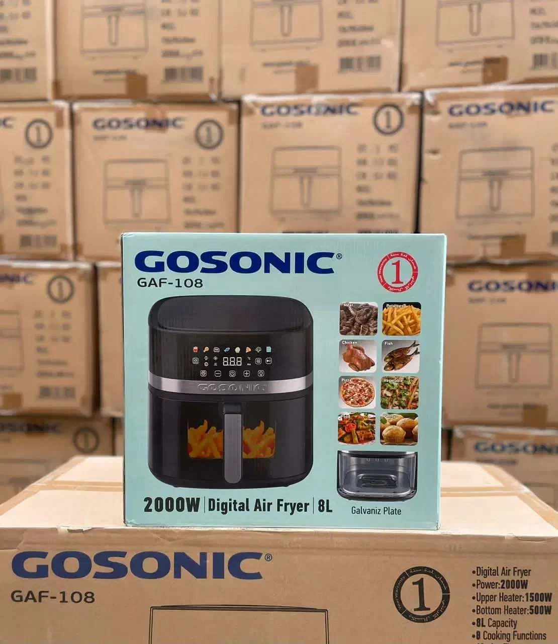 سرخ کن گوسونیک ۸ لیتری دو المنت به قیمت عمده|اجاق گاز و لوازم برقی پختوپز|آمل, |دیوار