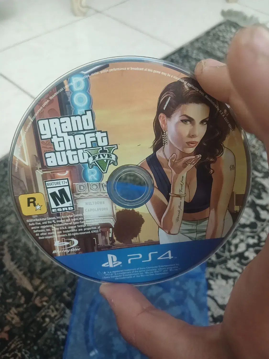 سی دی GTA5برای کنسول PS4|کنسول، بازی ویدئویی و آنلاین|اندیشه, اندیشه فاز ۵|دیوار