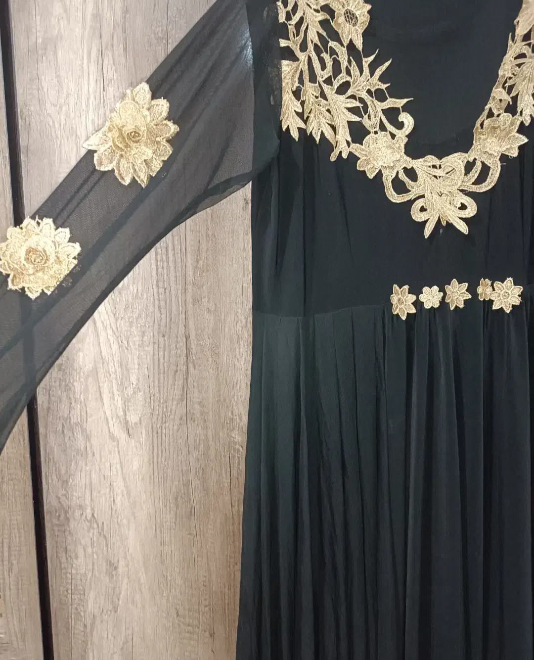 پیراهن مشکی ریون وحریر|لباس|ایلام, |دیوار