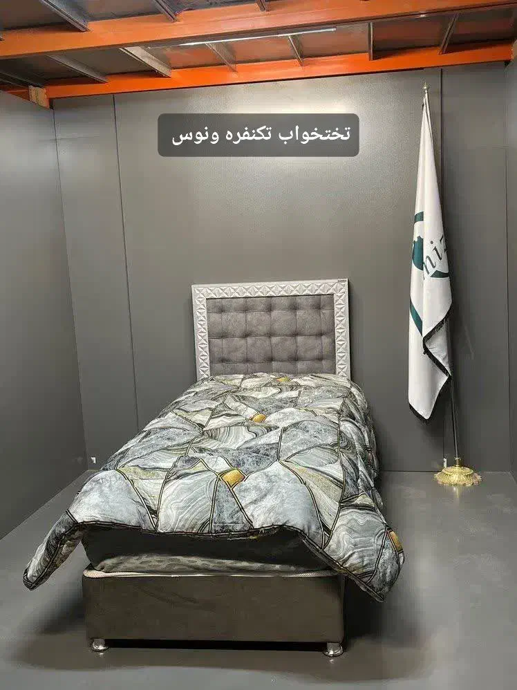 تختخواب/تخت یکنفره /تخت صدف/تخت تکنفره|تخت و سرویس خواب|خمینی‌شهر, |دیوار