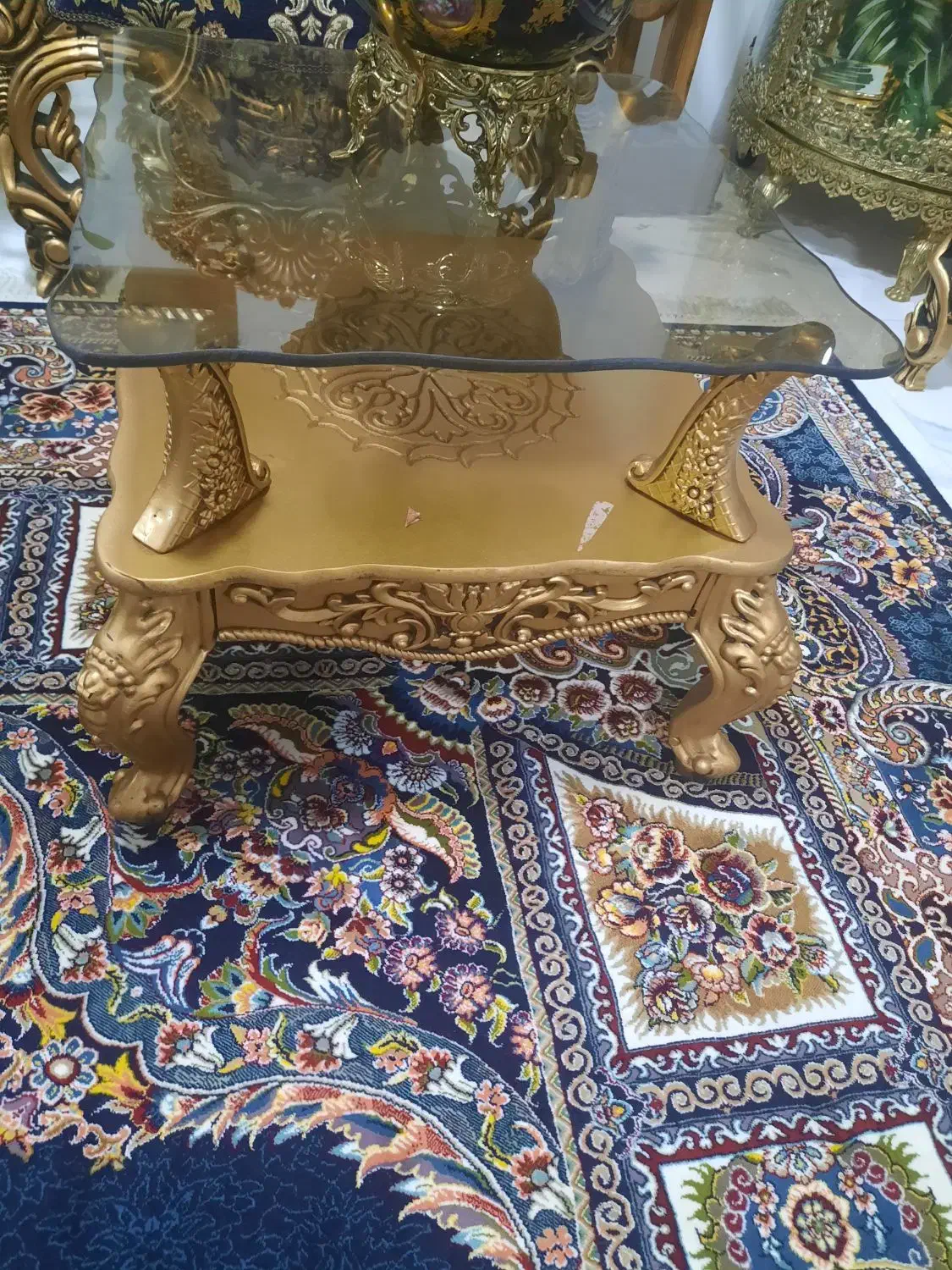 مبلمان سلطنتی نه نفره|مبلمان خانگی و میز عسلی|دورود, |دیوار