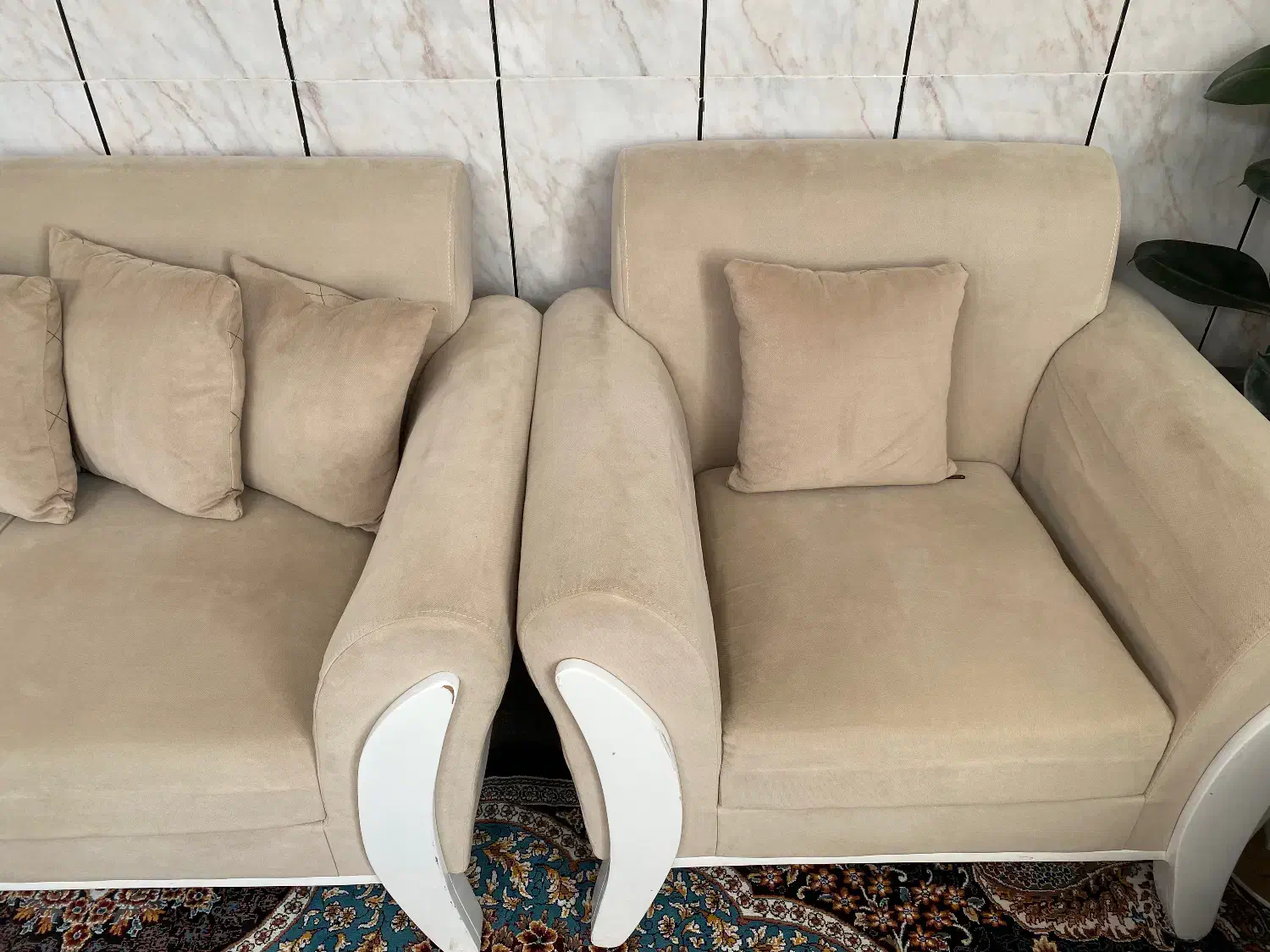 مبل هفت نفره با میز|مبلمان خانگی و میز عسلی|اسفراین, |دیوار