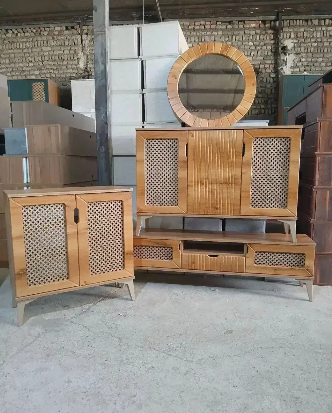 اینه کنسول میز تیوی جاکفشی|بوفه، ویترین، کنسول|پرند, فاز ۶|دیوار