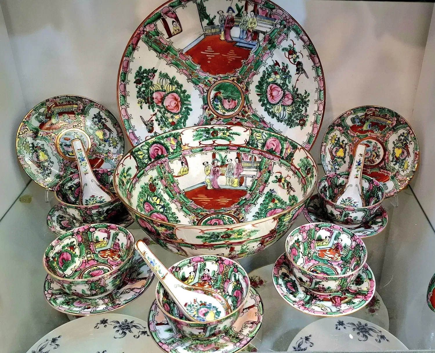 ست انار خوری یا هفت سین گل مرغی عتیقه|کلکسیون اشیاء عتیقه|مشهد, استاد یوسفی (شهرک غرب)|دیوار