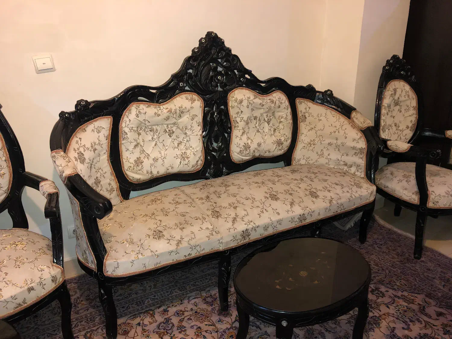 مبل استیل فرحی 9نفره|مبلمان خانگی و میز عسلی|تهران, صادقیه|دیوار