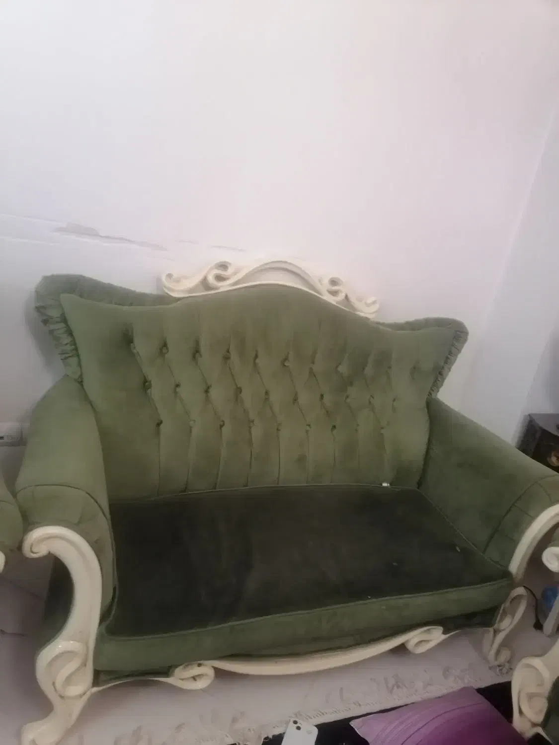 مبل7نفره چوب پارچه عالی|مبلمان خانگی و میز عسلی|شهریار, شهریار|دیوار