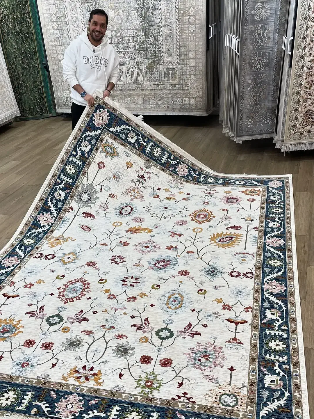 فرش صبا خاص وینتیج۱۲۰۰ جدید تراکم ۳۶۰۰|فرش|صدرا-فارس, فاز ۲|دیوار