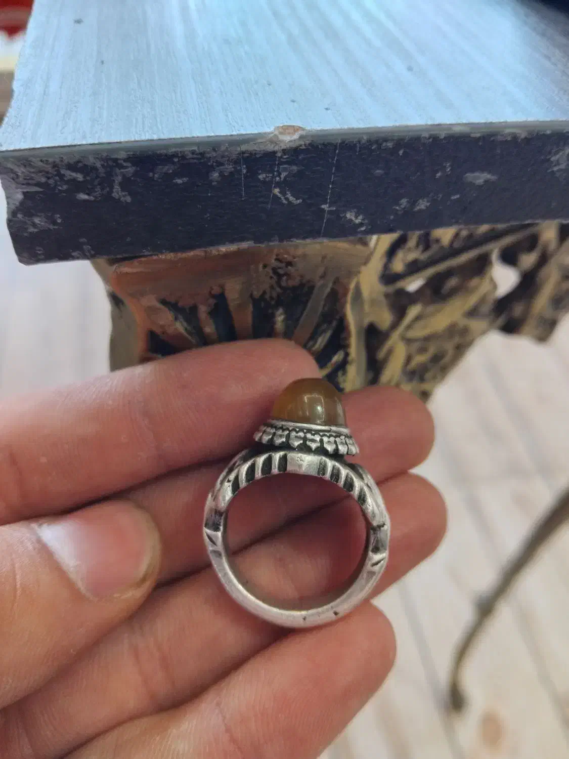 انگشترنقره سینه عقاب|کلکسیون اشیاء عتیقه|قیدار, |دیوار