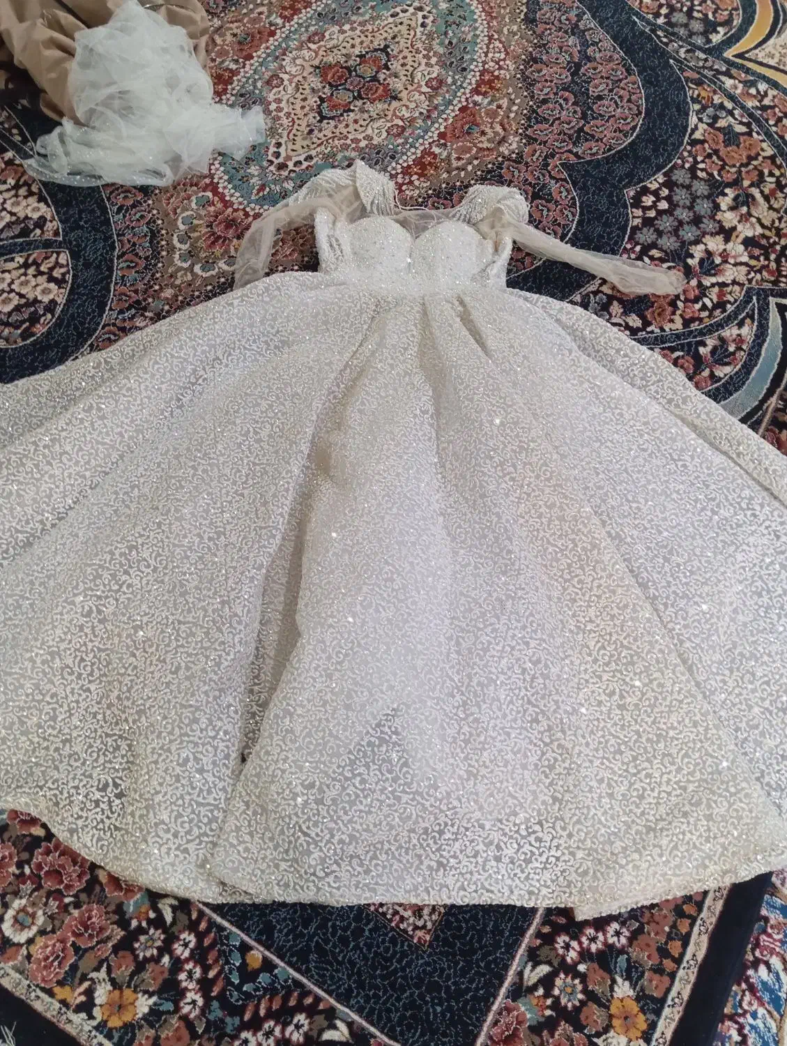 لباس عروس تاج تور سر ژپن|لباس|زاهدان, |دیوار