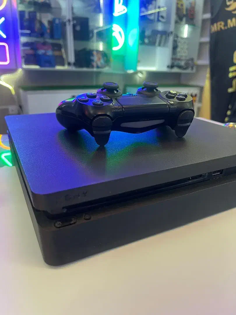 ps4 slim 1tb کپی خور ۲ دسته اصلی|کنسول، بازی ویدئویی و آنلاین|مشکین‌دشت, |دیوار