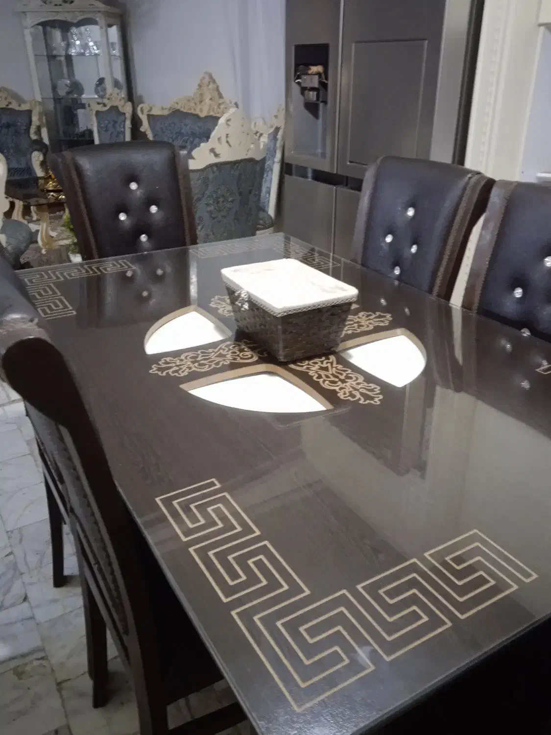 میز و صندلی ناهارخوری 6نغره|میز و صندلی غذاخوری|اندیشه, اندیشه فاز ۳|دیوار