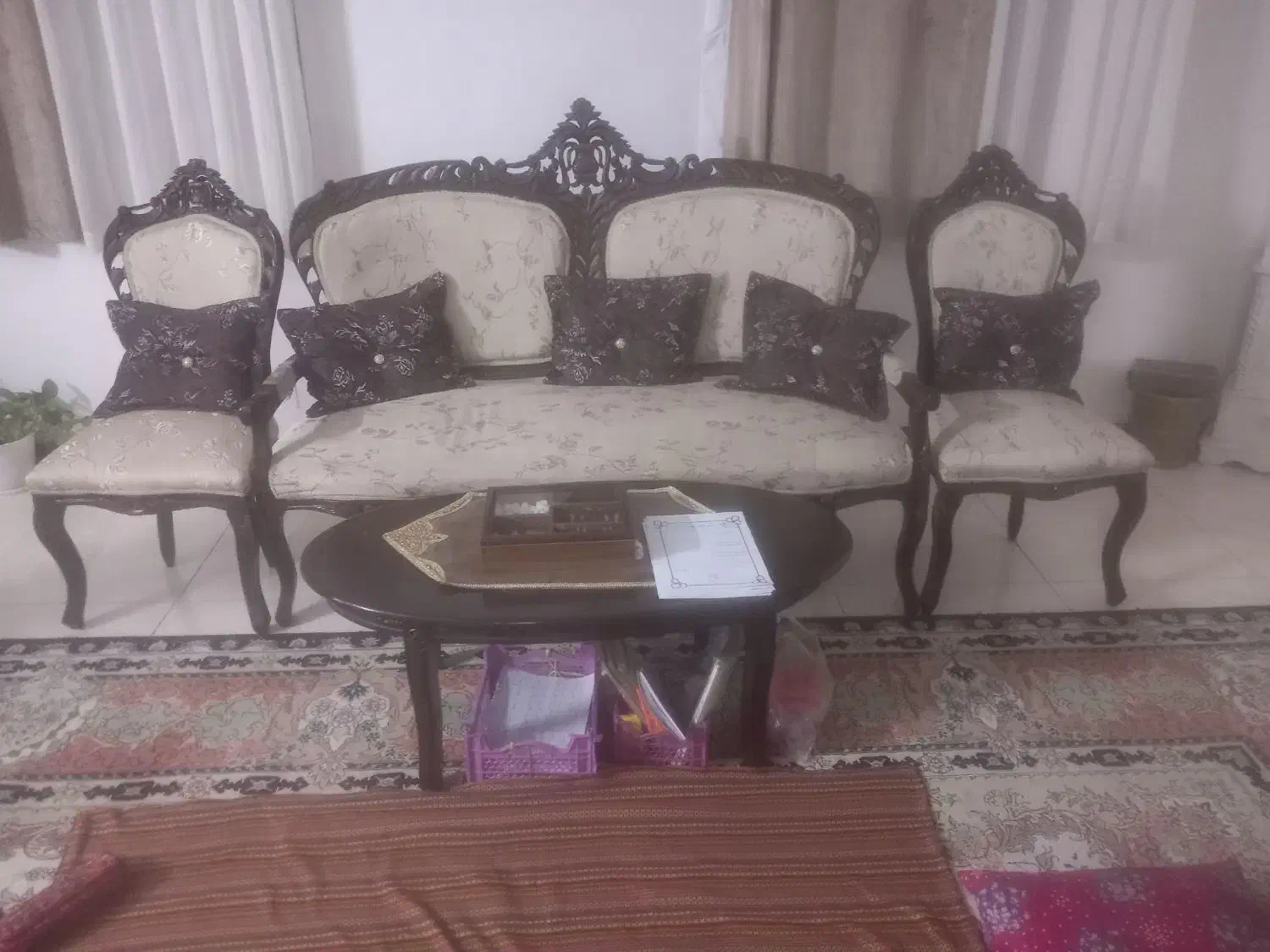 مبل سلطنتی|مبلمان خانگی و میز عسلی|صباشهر, |دیوار