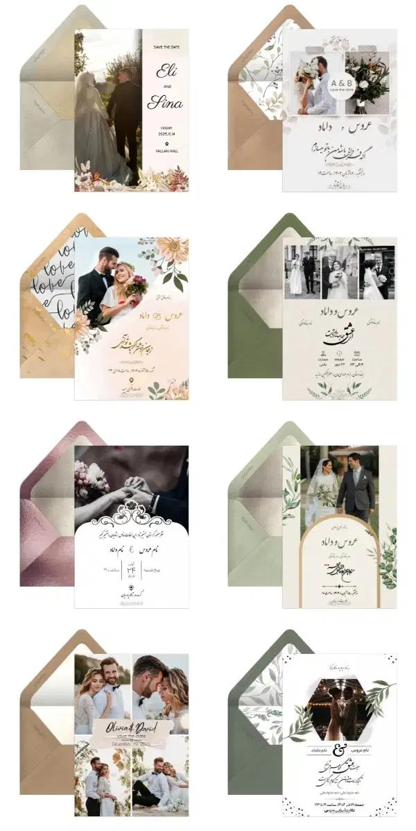 انواع کارت دعوت دیجیتالی*عروسی*ترحیم*تولد*تبلیغاتی|خدمات پذیرایی، مراسم|شیراز, ملاصدرا|دیوار