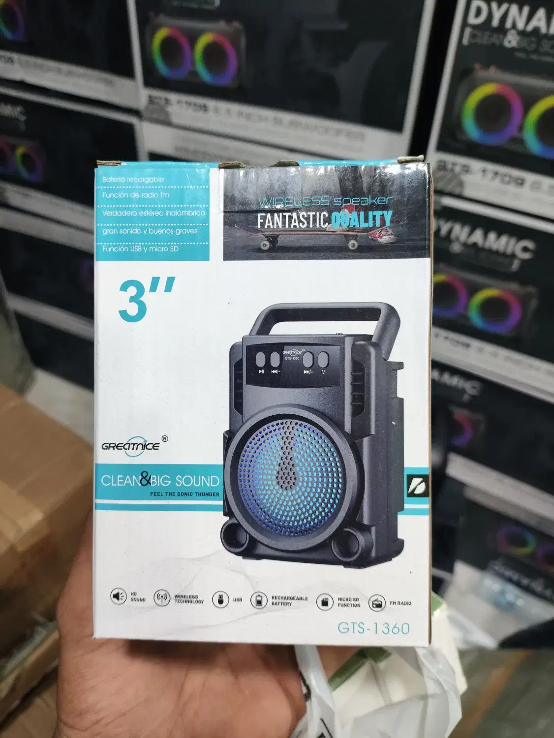 اسپیکر بلوتوثی GTS1360|پخش‌کننده همراه|بندرعباس, |دیوار