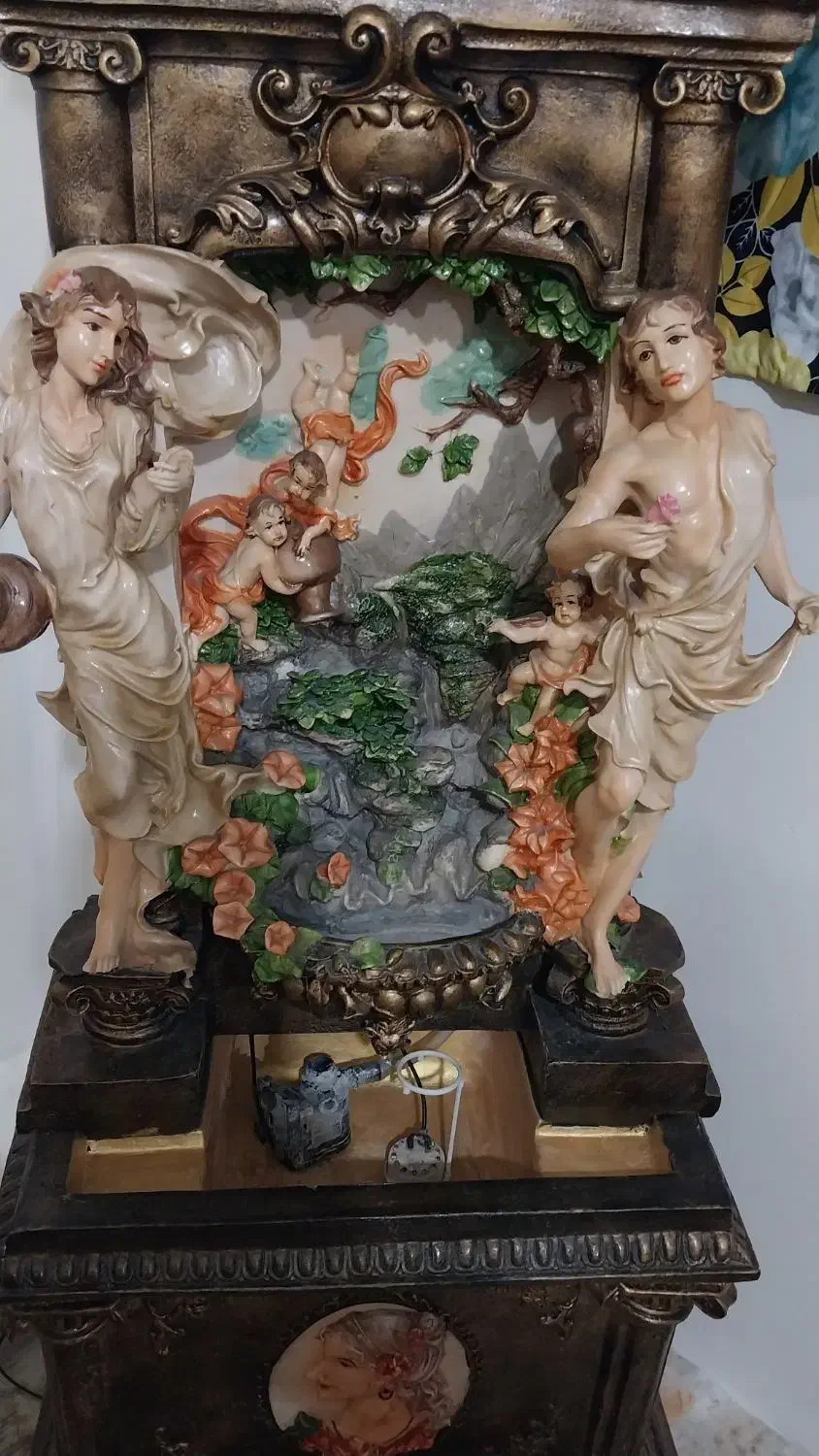 ساعت ایستاده همراه با آبنما|ساعت دیواری و تزئینی|زنجان, |دیوار