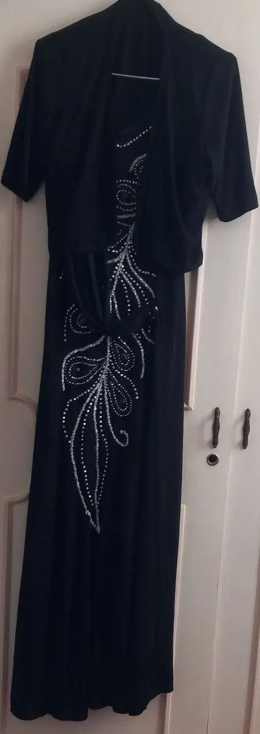 پیراهن مجلسی سنگ دوزی شده با کت|لباس|اراک, |دیوار