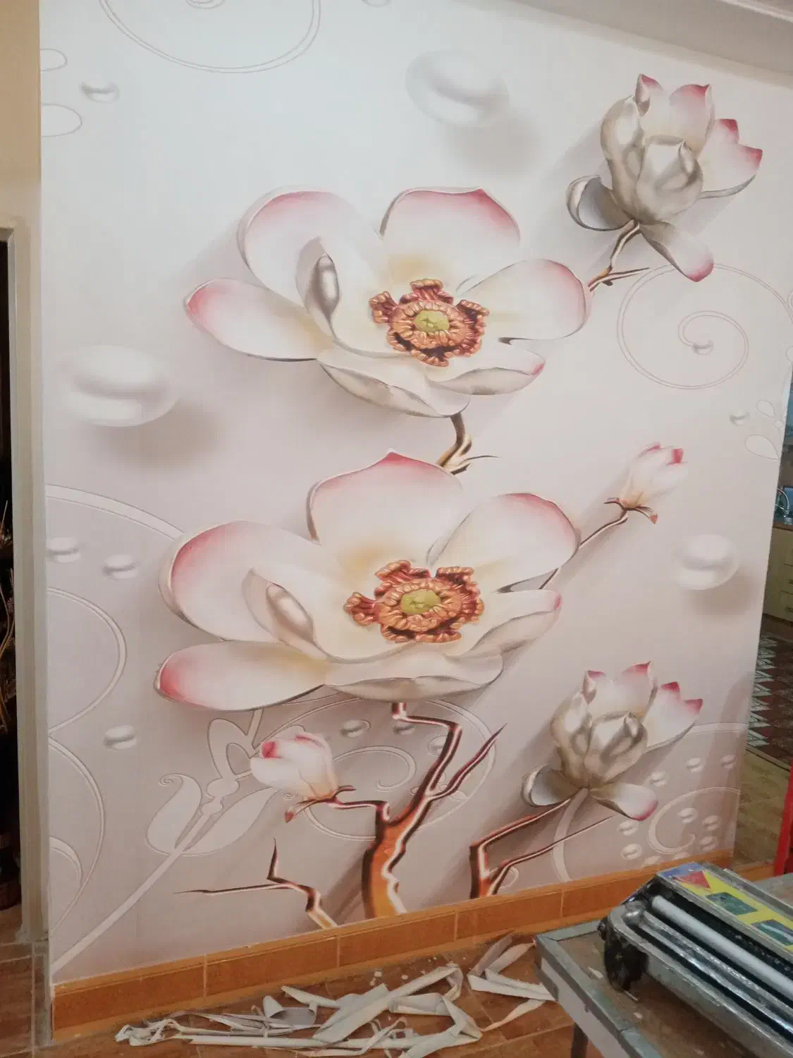 دکوراسیون کاغذ دیواری سقف کاذب بازسازی|خدمات پیشه و مهارت|لردگان, |دیوار