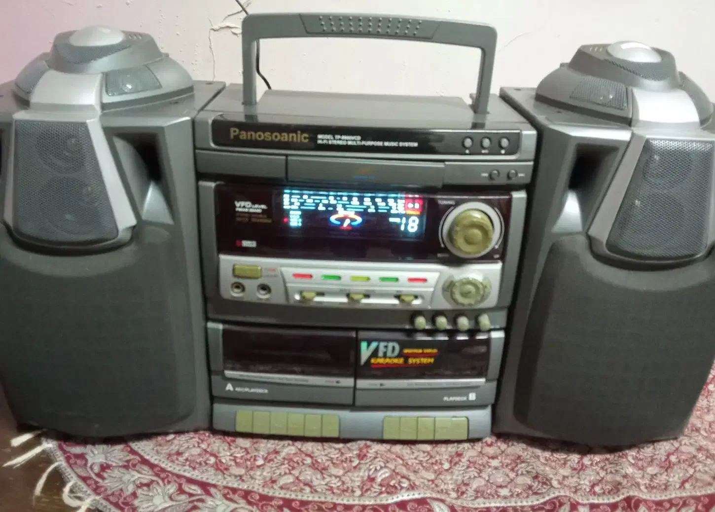ظبط پاناسونیک  دو کاست  CD خور    با باند بزرگ|سیستم صوتی خانگی|رشت, بازار|دیوار