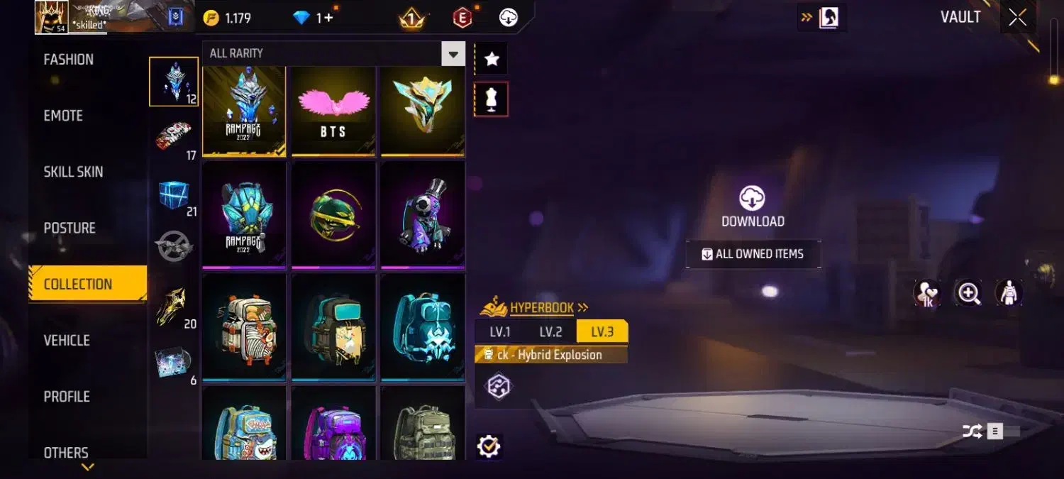 اکانت فری فایر لول 53|کنسول، بازی ویدئویی و آنلاین|آباده, |دیوار