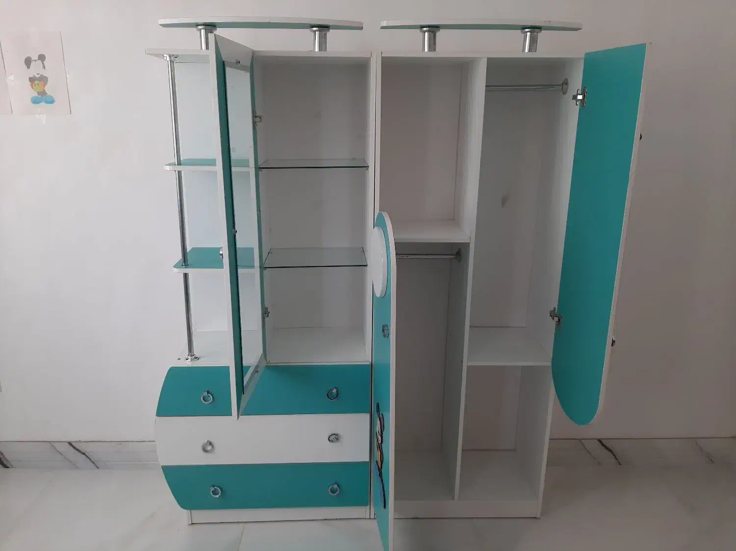 تخت، کمد، باکس|تخت و سرویس خواب|کنگاور, |دیوار