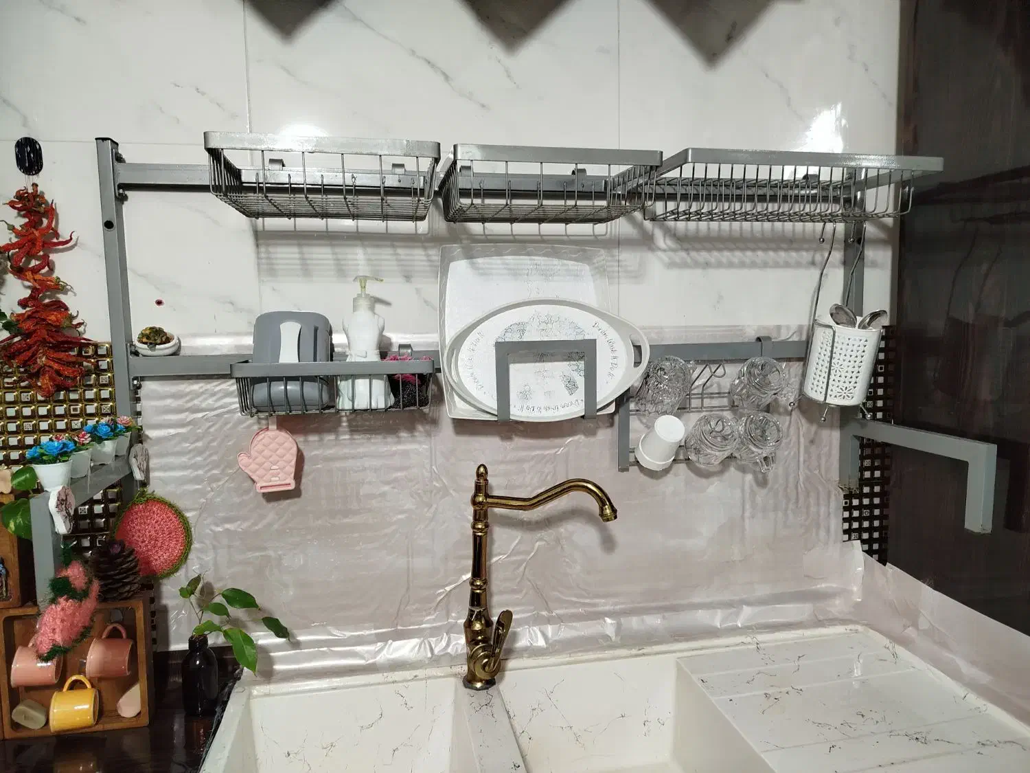 آبچکان رومیزی ایستاده|آبچکان و نظمدهنده ظروف|نورآباد, |دیوار