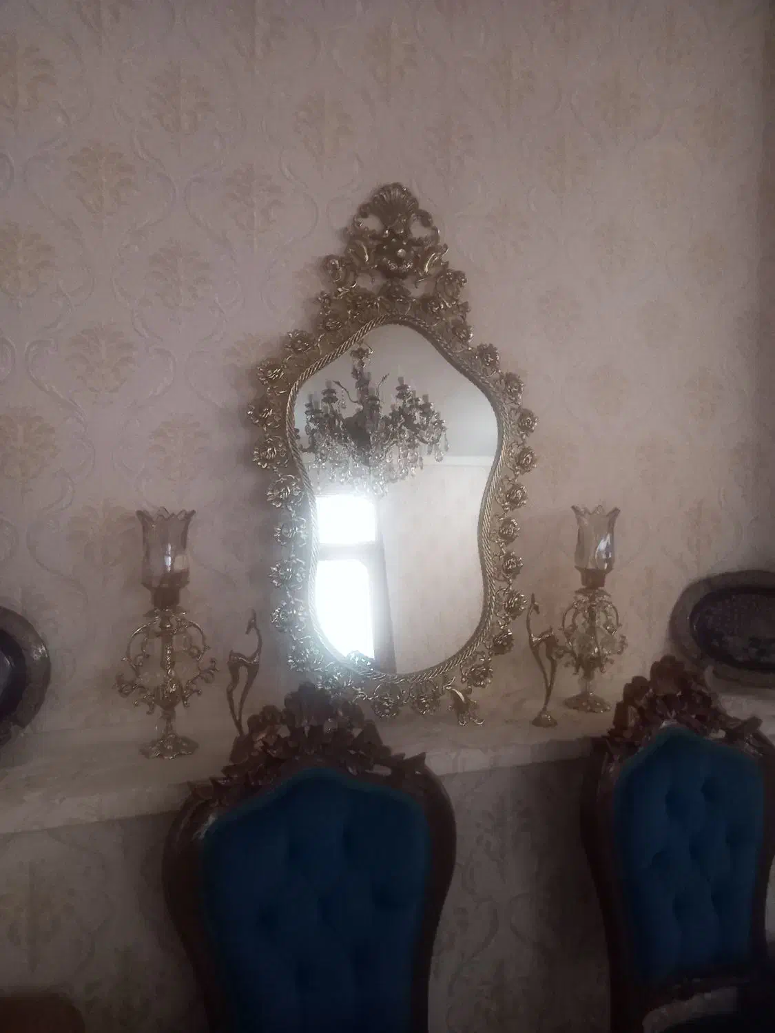 اینه وشمدانبرنجی|آینه|قزوین, |دیوار