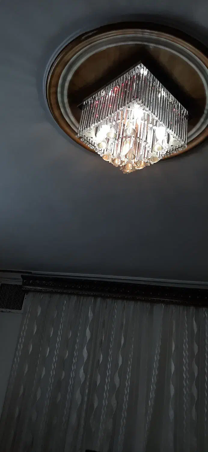 فروش لوستر سقفی LED دار چند رنگ سالم|لوستر و چراغ آویز|همدان, |دیوار