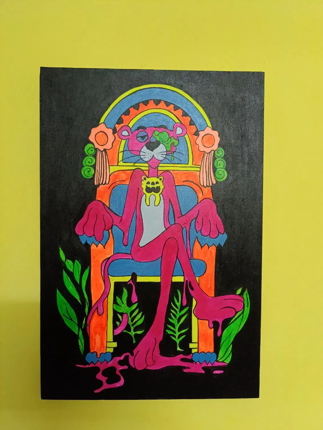 تابلو بلک لایت شبرنگ|تابلو، نقاشی، عکس|فولادشهر, فولادشهر|دیوار