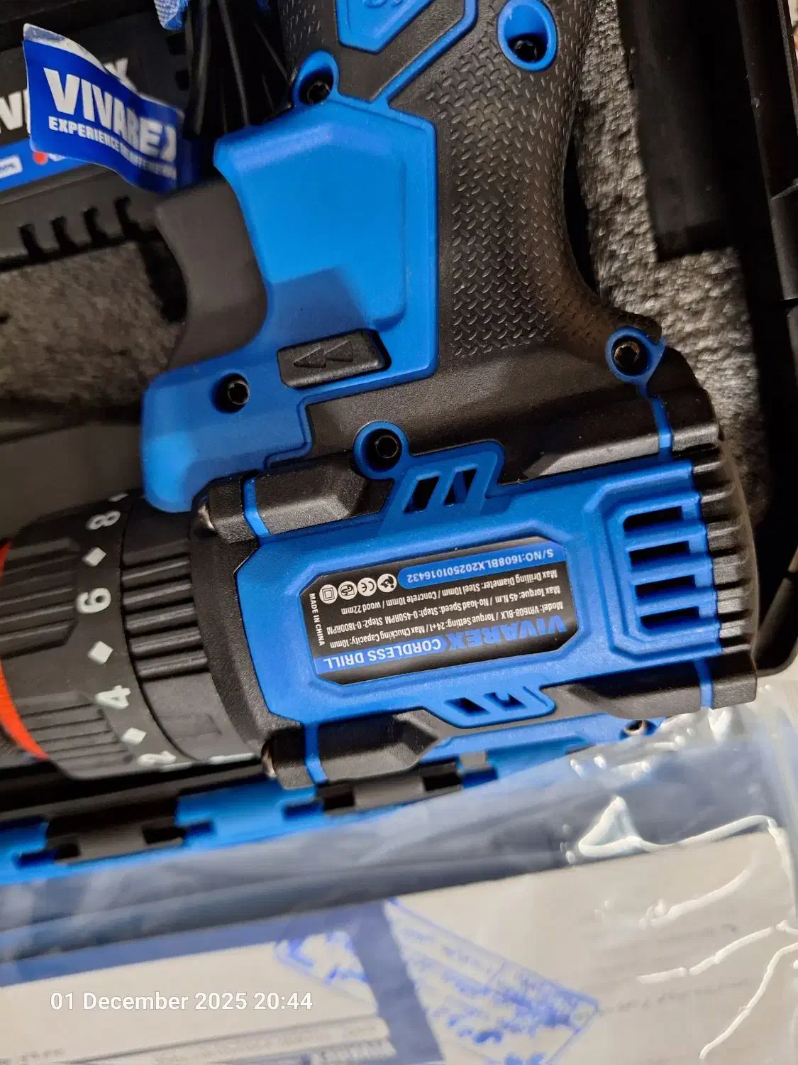 دریل شارژی 16 ولت چکشی براشلس|ابزارآلات|قم, خاکفرج|دیوار