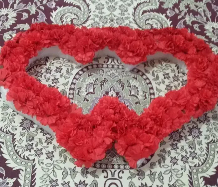 2 عدد گل تزیین ماشین عروس|گل مصنوعی|آبدانان, |دیوار