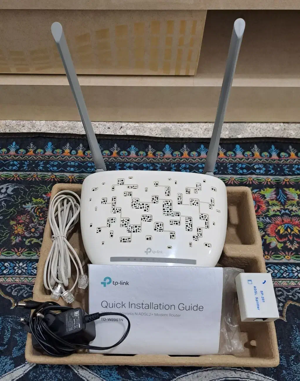 مودم(وایفای) tp-link دو آنتنه|مودم و تجهیزات شبکه|کرمانشاه, |دیوار