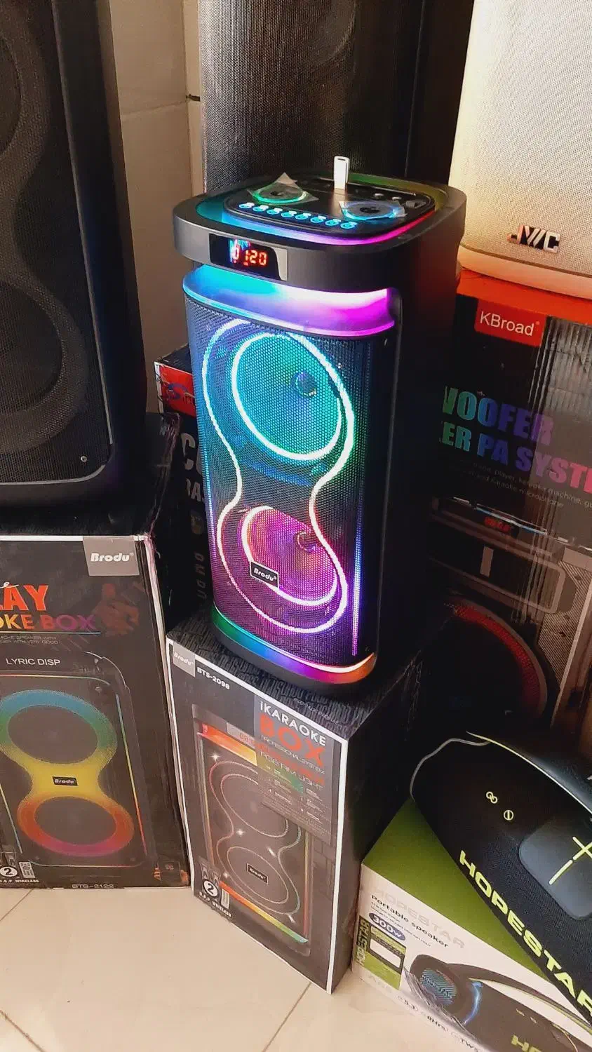 باند اسپیکر Brodu2098 دو mic اسپیکر سوگلی گلشهر|سیستم صوتی خانگی|زنجان, |دیوار