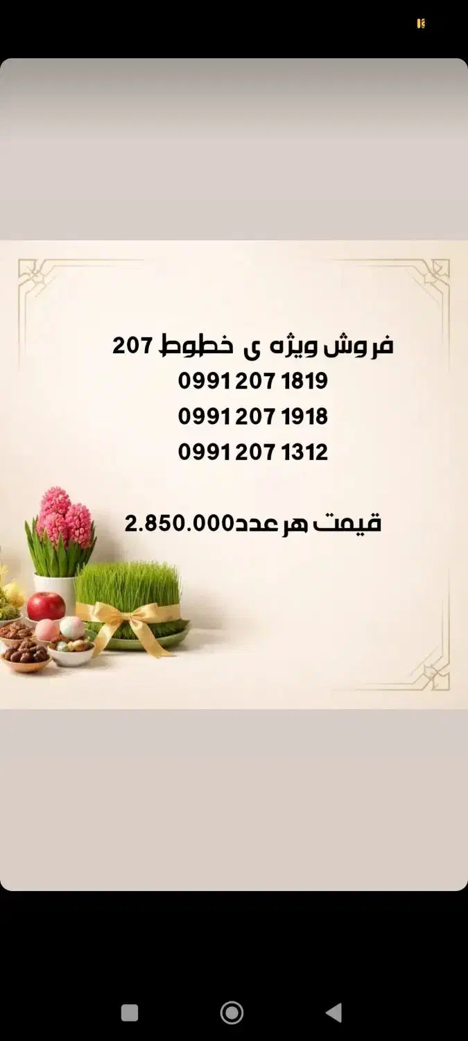 0991-207-1312|سیم‌کارت|نیشابور, شهید جعفری|دیوار