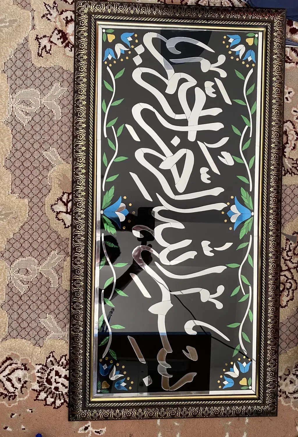تابلو ایینه کاری شده کار دست|تابلو، نقاشی، عکس|تهران, هاشم‌آباد|دیوار