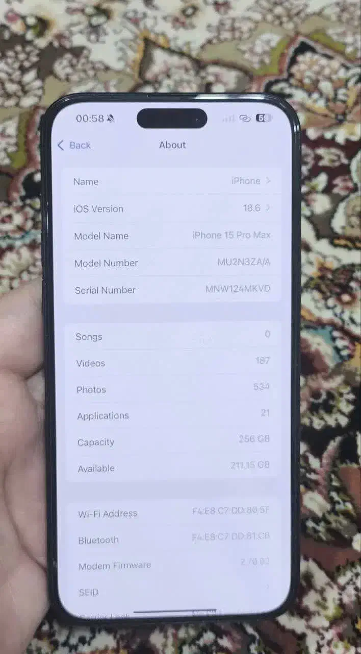۱۵ پرومکس ۲۵۶ گیگ در حد نو زیر قیمت|موبایل|ساری, |دیوار