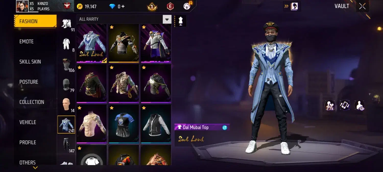 اکانت فیری فایر طاق و فروش|کنسول، بازی ویدئویی و آنلاین|اهرم, |دیوار