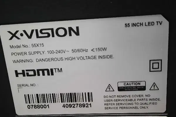 تلویزیون ایکس ویژن 55 اینچ نیاز به تعمیر|تلویزیون و پروژکتور|اندیشه, اندیشه فاز ۳|دیوار