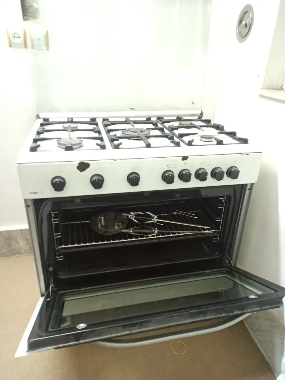 فروش اجاق گاز ۵ شعله فردار جنس اعلا|اجاق گاز و لوازم برقی پختوپز|قائمشهر, |دیوار