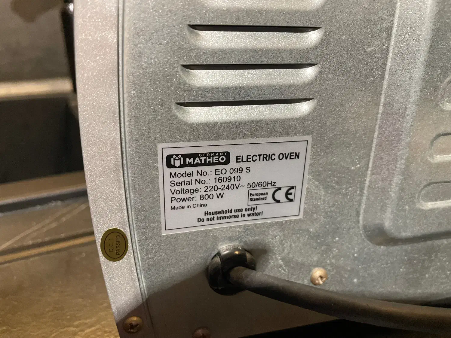 آون توستر متئو مدل E0099|اجاق گاز و لوازم برقی پختوپز|رشت, دیلمان|دیوار