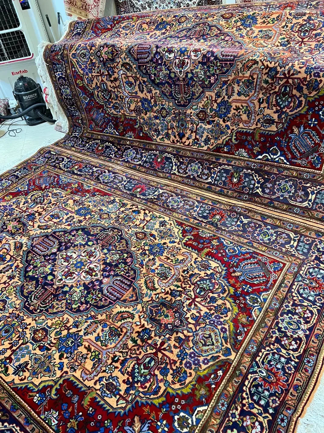 فرش ۶ متری جفت دستباف نقشه هندسی|فرش|تهران, شهرک مخابرات|دیوار