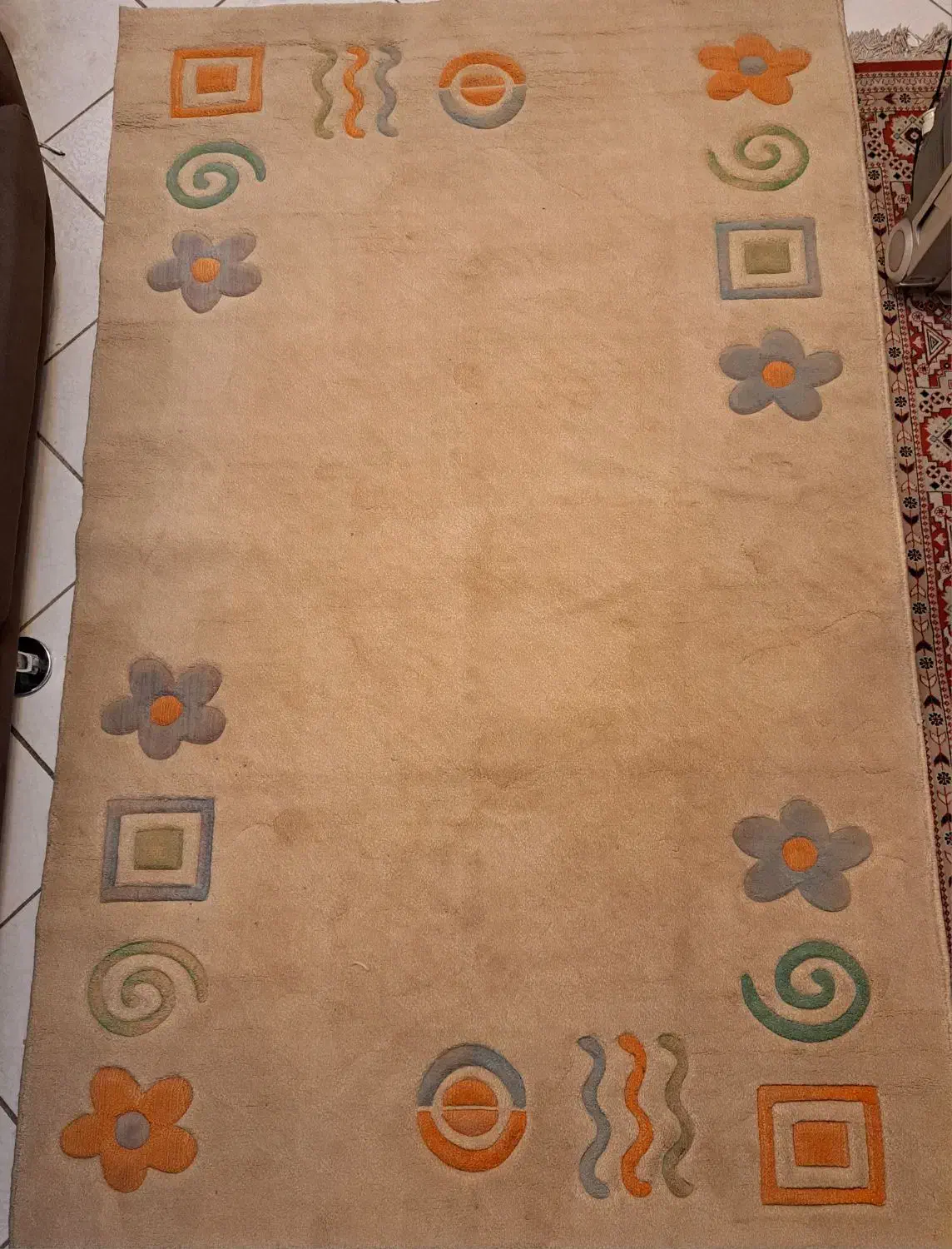 فرش ماشینی فانتزی 4 متری طرح برجسته|فرش|تهران, ستارخان|دیوار