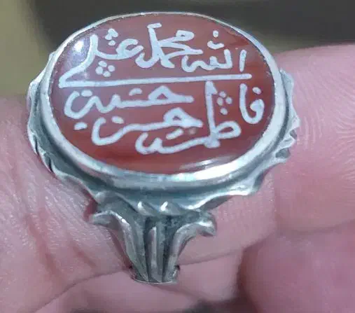 انگشتر عقیق یمنی قواره درشت با رکاب استاد میرزا|جواهرات|اهواز, کمپلو شمالی|دیوار