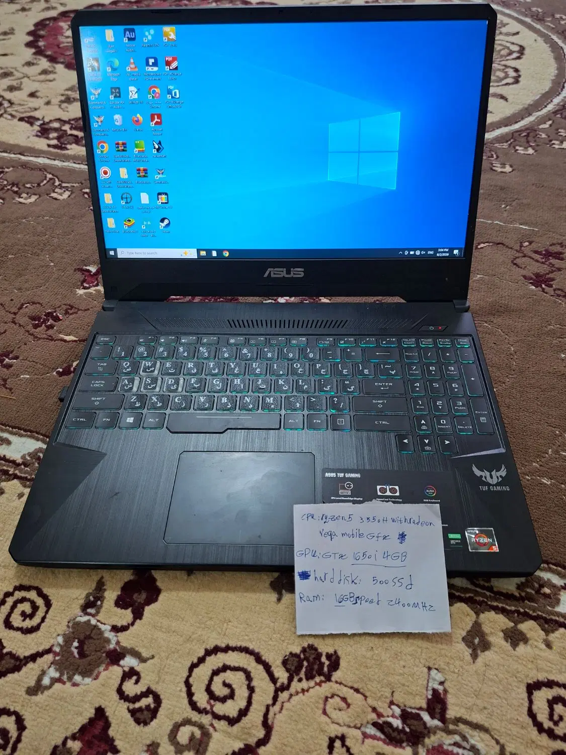 asus tuf gaming|رایانه همراه|دهدشت, |دیوار