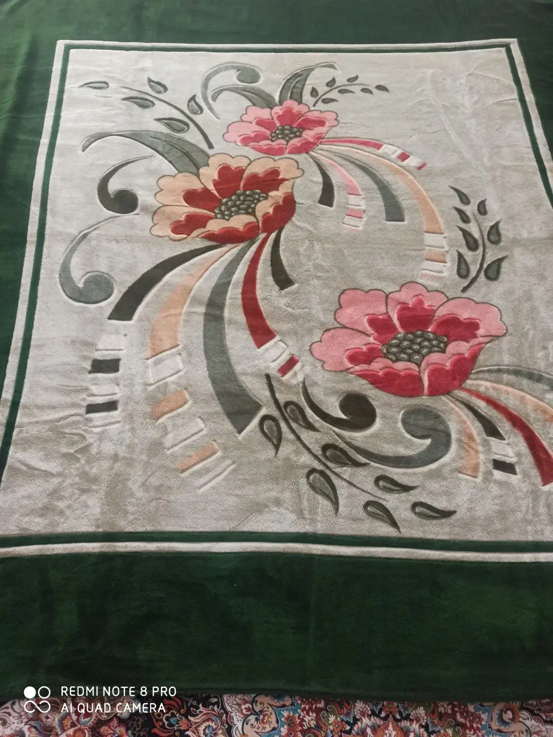 پتو گلبافت دو نفره|رختخواب، بالش، پتو|شیراز, شیخ روزبهان|دیوار